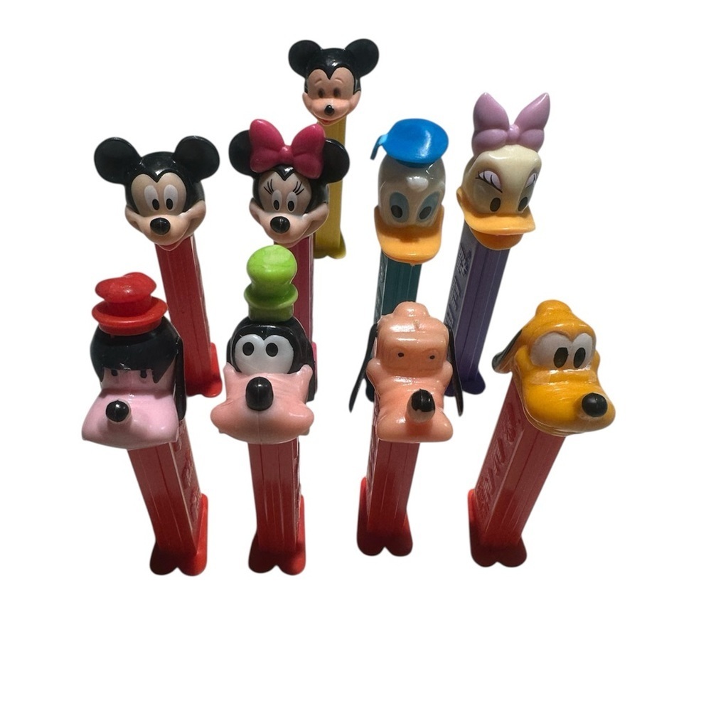 Disney PEZ Dispenser Lot - Mickey & Friends Complete Set Minnie Donald Daisy etc